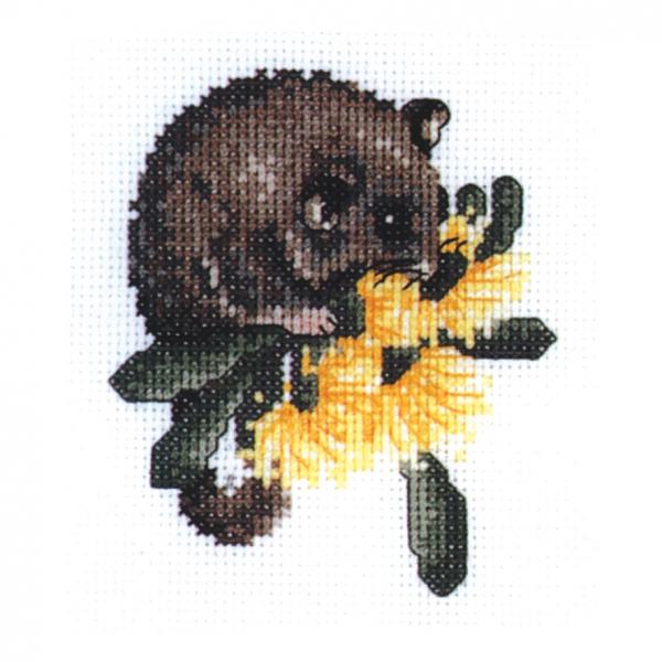 Baby Possum  - DMC Cross Stitch Kit