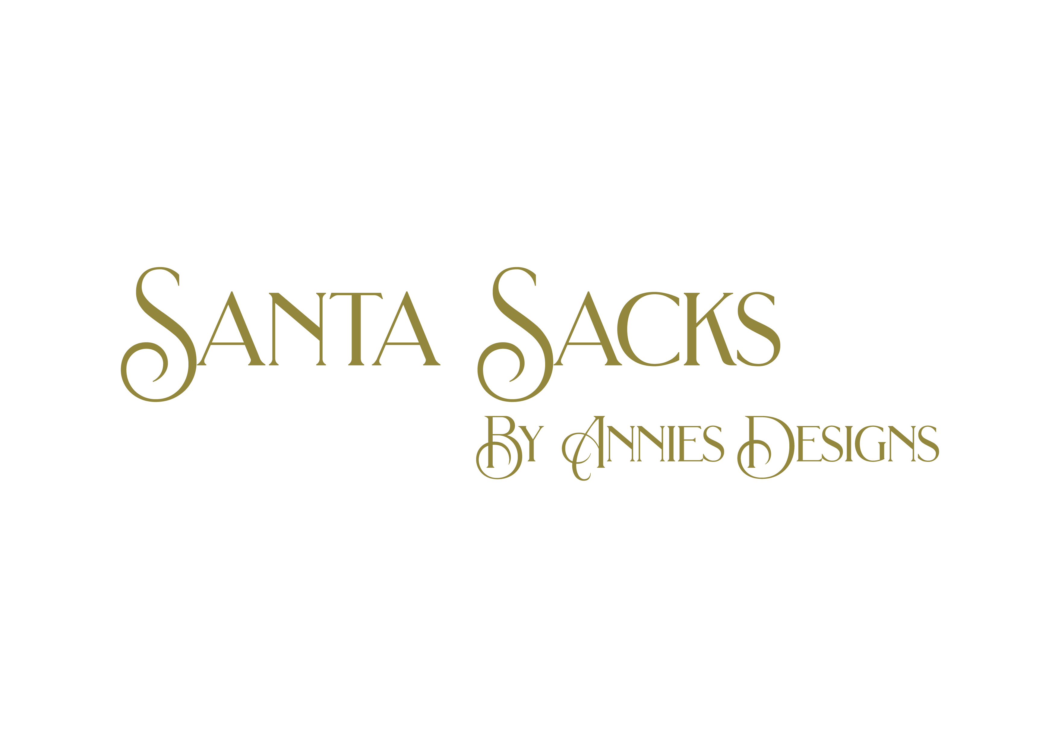 Personalised Santa Sacks