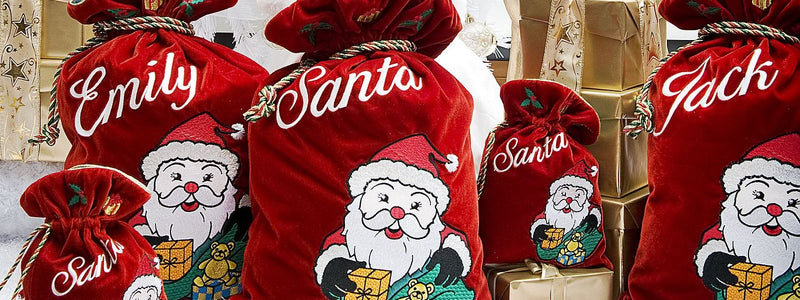 Stitch Witch Collection - Personalised Santa Sacks
