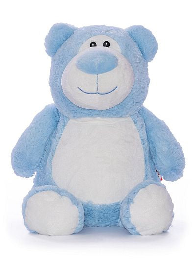 Personalised Bear Blue Cubbie
