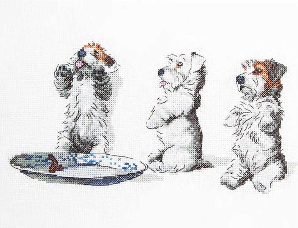 Man's Best Friend Cross Stitch - Artwork by Cecil Aldin