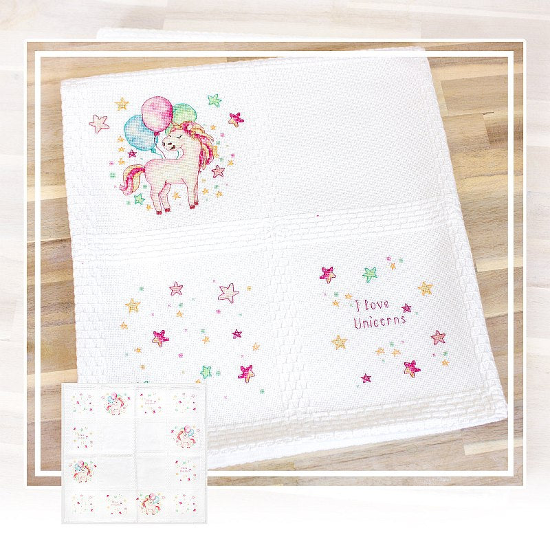 Luca-S Baby Blanket Cross Stitch Kit - Unicorn