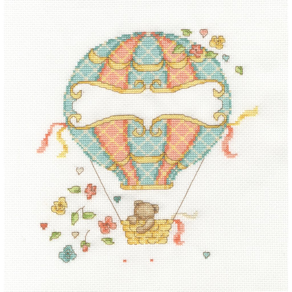 DMC Baby Cross Stitch Kit - Hot Air Balloon