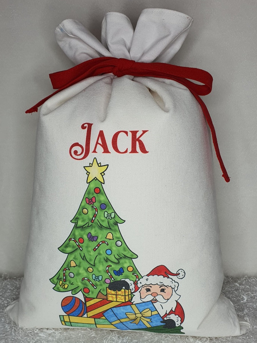 Santa Sacks Personalised - Christmas Tree